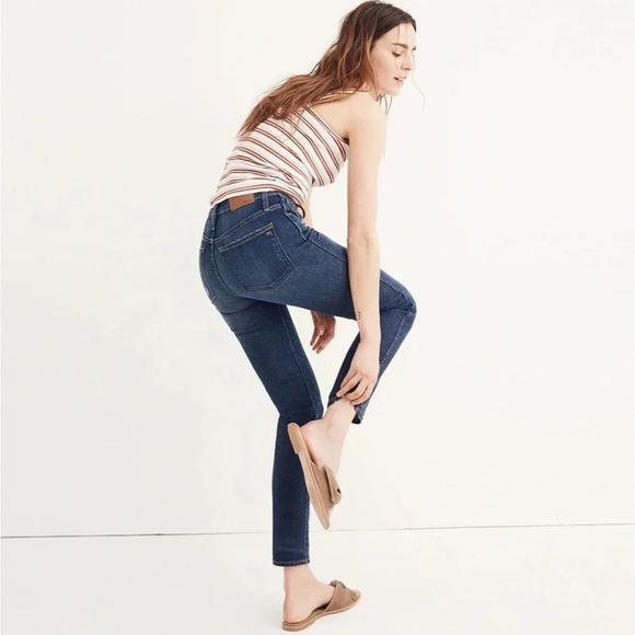 Madewell Slim Straight Jeans in dark blue size 30 - Picture 3 of 14